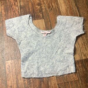 Victoria Secret Crop Gray Wool Blend